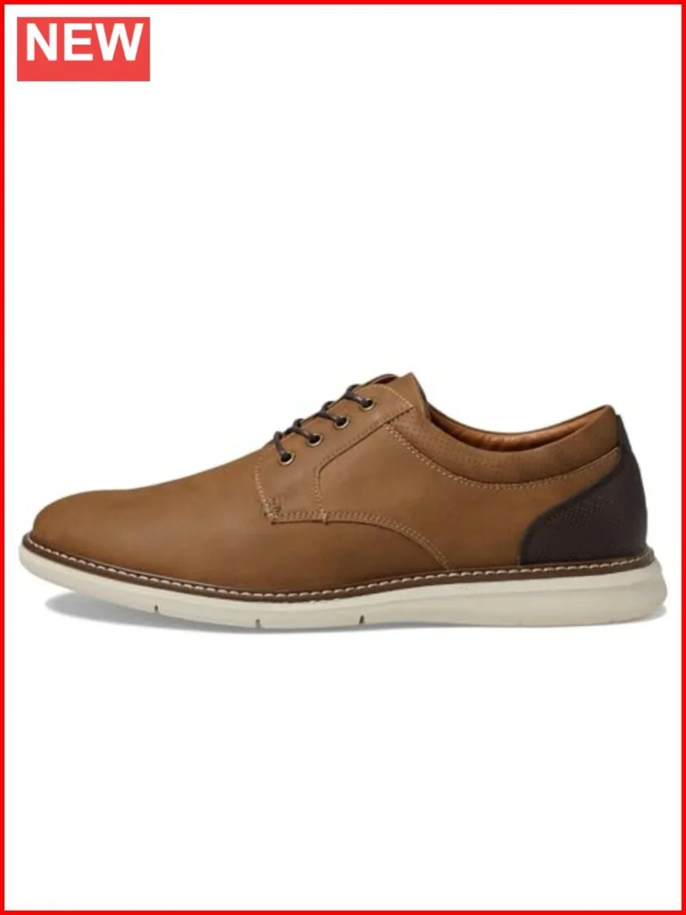 Faux Leather Oxfords Lace-Up Cushioned Business Casual Dress Sneakers